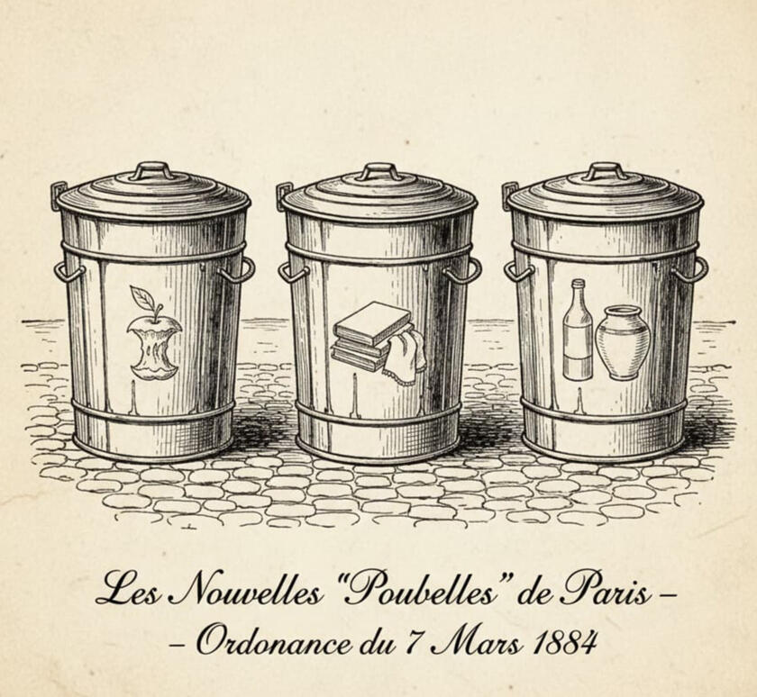 Les Nouvelles Poubelles de Paris — Ordonnance du 7 Mars 1884