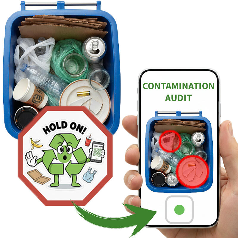 POUBELLE.AI contamination detection and audit interface